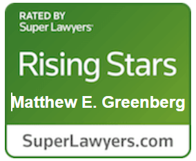 Rated By Super Lawyers | Rising Stars | Matthew E. Greenburg | SuperLawyers.com